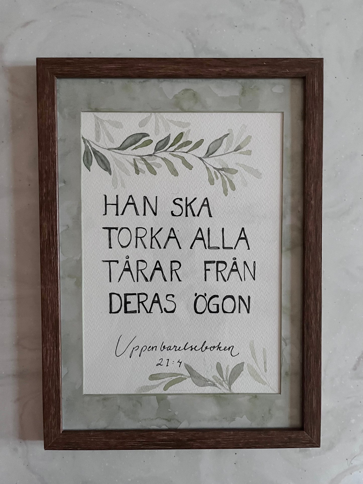 Akvarell tavla Bibelord