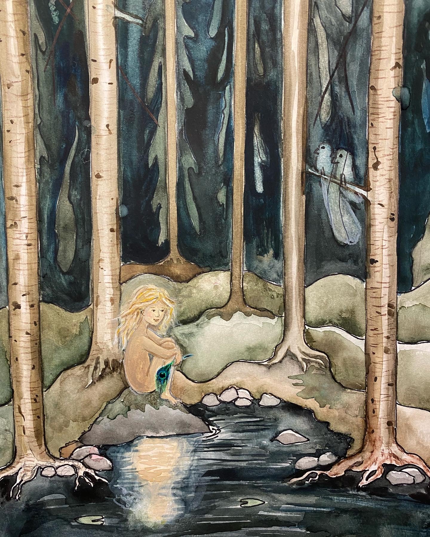 Watercolor - Hiding